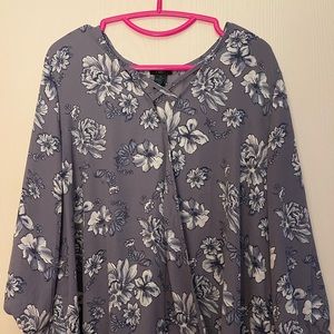 Rue21 Purple Flowered Blouse